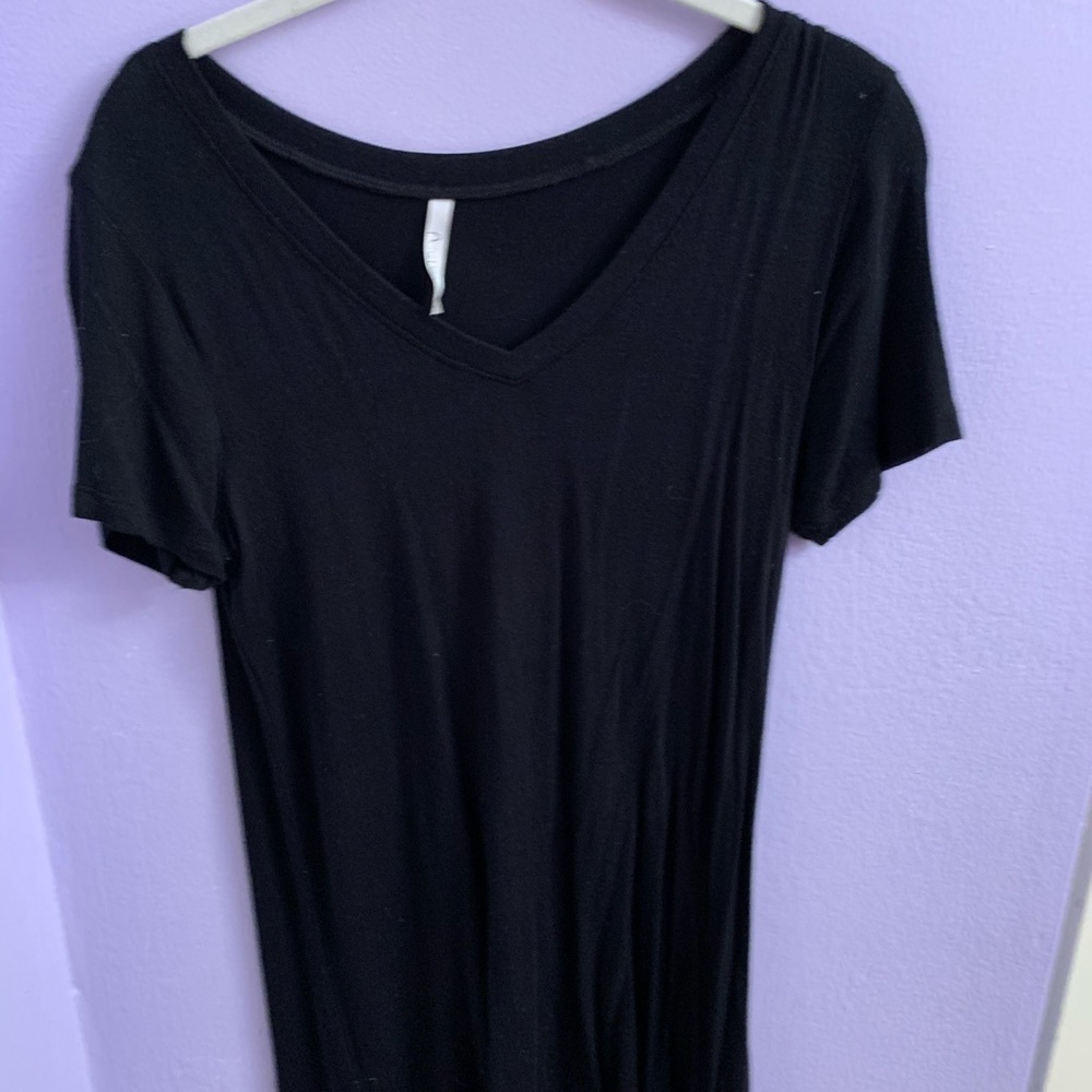 Black shift dress